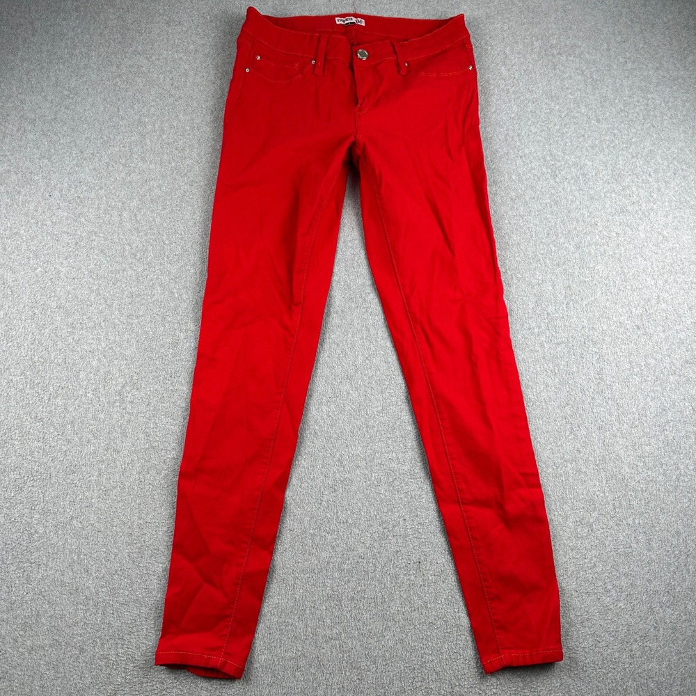 YMI Pants Womens Large Hyperstretch Skinny Red P527931 Cotton Blend